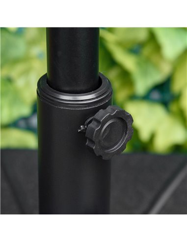 Outsunny Octagonal Garden Parasol Base Holder Outdoor Market Umbrella Stand Weights, Up to 28kg Water Filled or 40kg Sand Filled