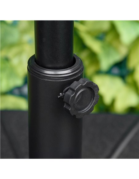 Outsunny Octagonal Garden Parasol Base Holder Outdoor Market Umbrella Stand Weights, Up to 28kg Water Filled or 40kg Sand Filled - pic 49757 | FastDaddyshop
