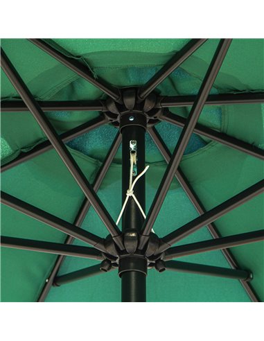 Outsunny 3(m) Tilting Parasol Garden Umbrellas, Outdoor Sun Shade with 8 Ribs, Tilt and Crank Handle for Balcony, Bench, Garden,