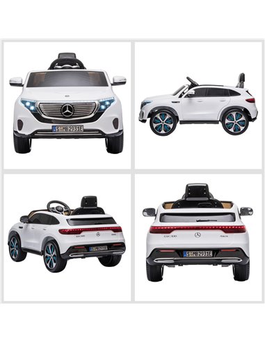 HOMCOM Benz EQC 400 12V Kids Electric Car Ride On Toy w/ Remote Control