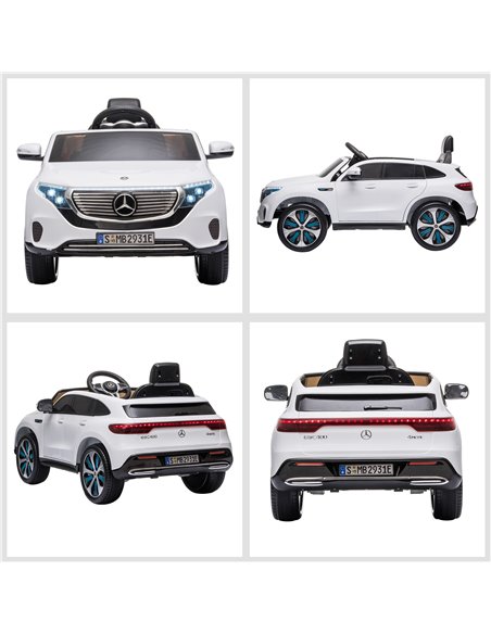 HOMCOM Benz EQC 400 12V Kids Electric Car Ride On Toy w/ Remote Control - pic 4977 | FastDaddyshop