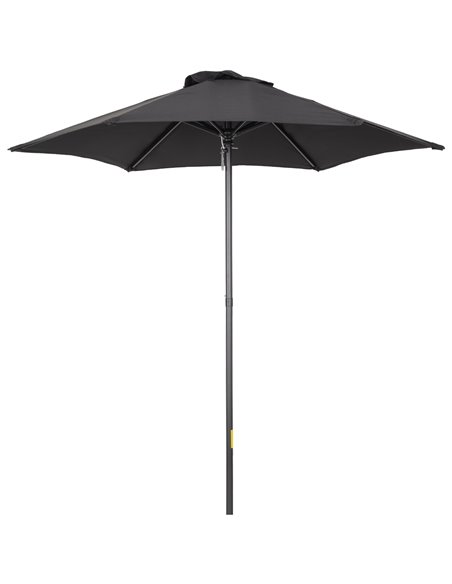 Outsunny Parasols Umbrellas 2m Patio Outdoor Sun Shade, Black 84D-159BK - pic 49840 | FastDaddyshop