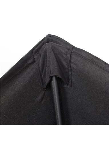 Outsunny Parasols Umbrellas 2m Patio Outdoor Sun Shade with 6 Sturdy Ribs for Balcony, Bench, Garden, Black 84D-159BK