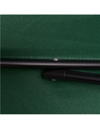 Outsunny 2m Patio Parasols Umbrellas, Outdoor Sun Shade with 6 Sturdy Ribs for Balcony, Bench, Garden, Green 84D-159GN