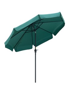 Outsunny 2.66m Garden Parasol Umbrella, Green 84D-157GN