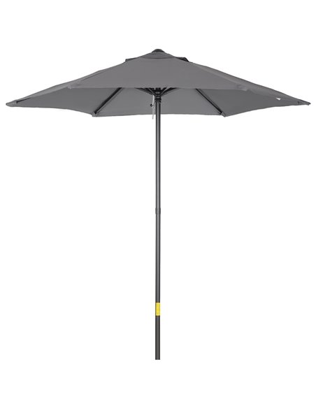 Outsunny 2m Patio Parasol Umbrella, Outdoor Sun Shade, Dark Grey 84D-159CG - pic 49867 | FastDaddyshop