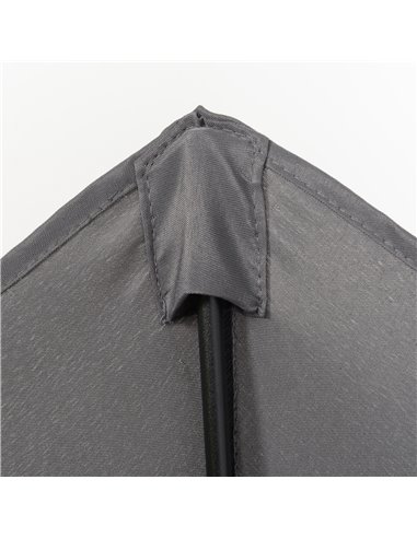 Outsunny 2m Patio Parasols Umbrellas, Outdoor Sun Shade with 6 Sturdy Ribs for Balcony, Bench, Garden, Dark Grey 84D-159CG