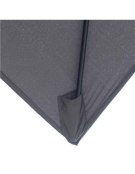 Outsunny 2 x 3(m) Garden Parasols Umbrellas Rectangular Patio Market Umbrella Outdoor Sun Shade w/ Crank & Push Button Tilt, Alu - pic 50001 | FastDaddyshop