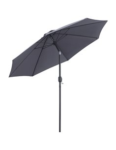 Outsunny 2.7M Garden Parasol, Patio Sun Umbrella, Charcoal Grey 84D-023CG