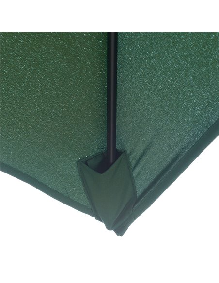 Outsunny 2 x 3m Rectangular Market Umbrella Patio Outdoor Table Umbrellas with Crank & Push Button Tilt, Green 84D-158GN - pic 50054 | FastDaddyshop