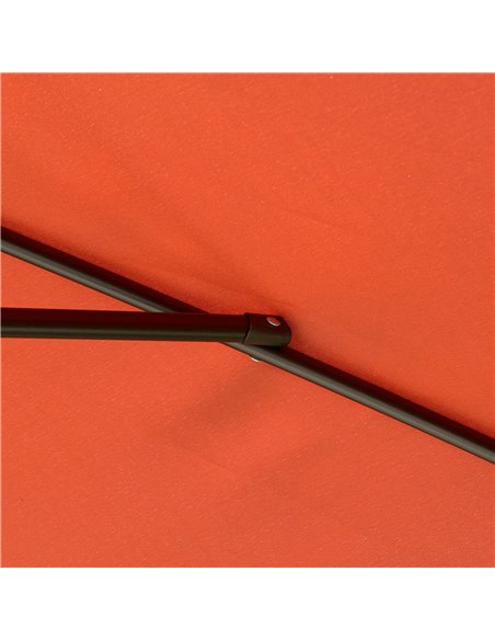 Outsunny 2 x 3(m) Garden Parasols Umbrellas Rectangular Patio Market Umbrella Outdoor Sun Shade w/ Crank & Push Button Tilt, Alu - pic 50064 | FastDaddyshop