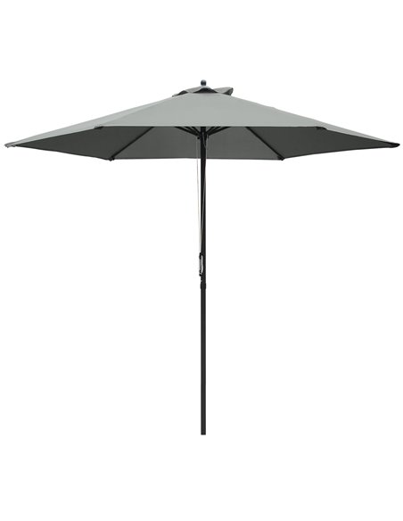 Outsunny 2.8m Patio Parasol Umbrella, Dark Grey 84D-067CG - pic 50083 | FastDaddyshop