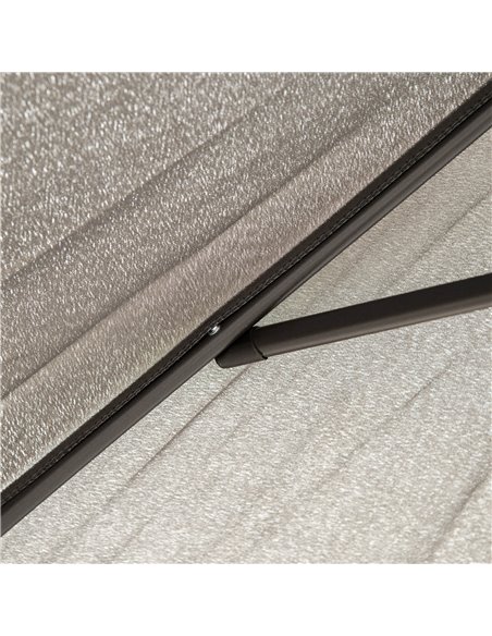 Outsunny 2.8m Patio Parasols Umbrellas Outdoor 6 Ribs Sunshade Canopy Manual Push Garden Backyard Furniture, Dark Grey 84D-067CG - pic 50089 | FastDaddyshop