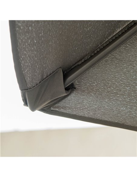 Outsunny 2.8m Patio Parasols Umbrellas Outdoor 6 Ribs Sunshade Canopy Manual Push Garden Backyard Furniture, Dark Grey 84D-067CG - pic 50091 | FastDaddyshop