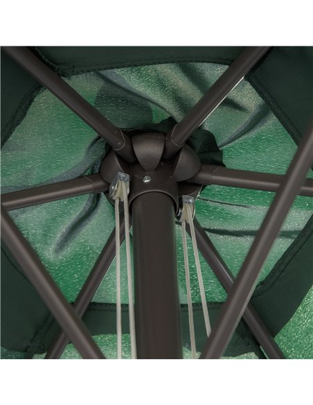 Outsunny 2.8m Patio Parasols Umbrellas Outdoor 6 Ribs Sunshade Canopy Manual Push Garden Backyard Furniture, Green 84D-067GN - pic 50098 | FastDaddyshop