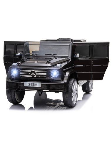 HOMCOM Compatible 12V Battery-powered Kids Electric Ride On Car Mercedes Benz G500 Toy with Parental Remote Control Music Lights
