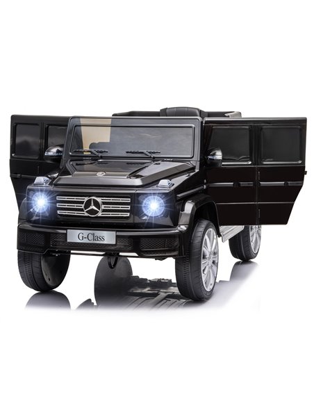 HOMCOM Compatible 12V Battery-powered Kids Electric Ride On Car Mercedes Benz G500 Toy with Parental Remote Control Music Lights - pic 5010 | FastDaddyshop