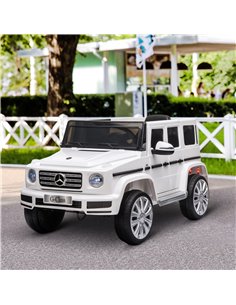 Homcom Mercedes Benz G500 Kids Electric Car 12V with Parental Remote Control, White 2