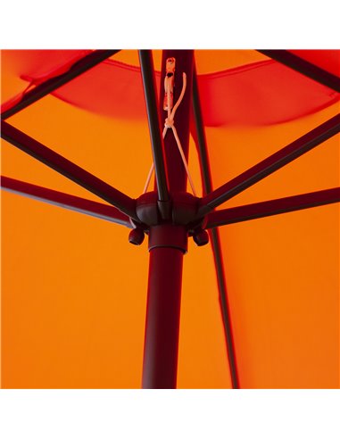 Outsunny 2.7M Patio Tilt Umbrella Sun Parasol Outdoor Garden Sun Shade Aluminium Frame with Crank（Orange） 84D-032OG
