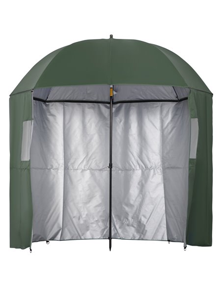 Outsunny 2m Beach Parasol Fishing Umbrella Brolly with Sides, Green 84D-173GN - pic 50173 | FastDaddyshop