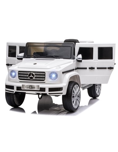 HOMCOM Compatible 12V Battery-powered Kids Electric Ride On Car Mercedes Benz G500 Toy with Parental Remote Control Music Lights