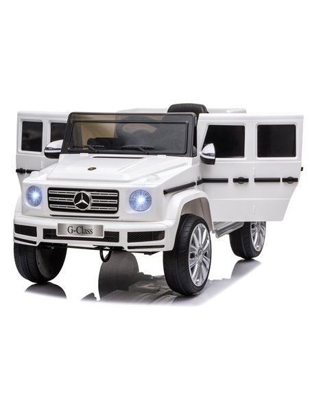 HOMCOM Compatible 12V Battery-powered Kids Electric Ride On Car Mercedes Benz G500 Toy with Parental Remote Control Music Lights - pic 5018 | FastDaddyshop