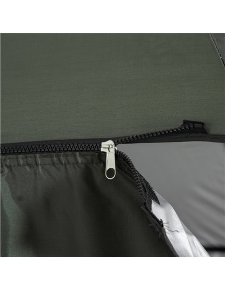 Outsunny 2m Beach Parasol Fishing Umbrella Brolly with Sides and Push Botton Tilt Sun Shade Shelter with Carry Bag, UV30+, Green - pic 50181 | FastDaddyshop