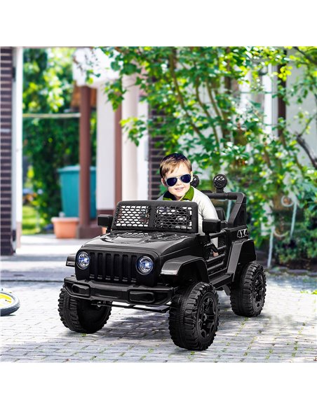HOMCOM 12V Battery-powered 2 Motors Kids Electric Ride On Car Truck Off-road Toy with Parental Remote Control Horn Lights for 3- - pic 5019 | FastDaddyshop