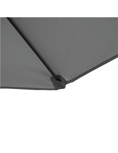 Outsunny 2.5M Garden Cantilever Parasol with 360° Rotation, Offset Roma Patio Umbrella Hanging Sun Shade Canopy Shelter with Cro