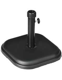 Outsunny 11kg Concrete Garden Parasol Base Holder, Black 84D-249V00BK