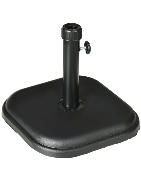 Outsunny 11kg Concrete Garden Parasol Base Holder, Black 84D-249V00BK - pic 50290 | FastDaddyshop