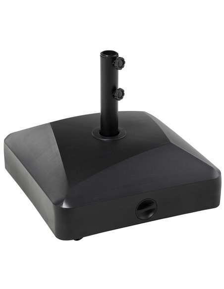 Outsunny Garden Parasol Base Holder, 43kg Water or 60kg Sand Filled, Black 84D-227V00BK - pic 50299 | FastDaddyshop
