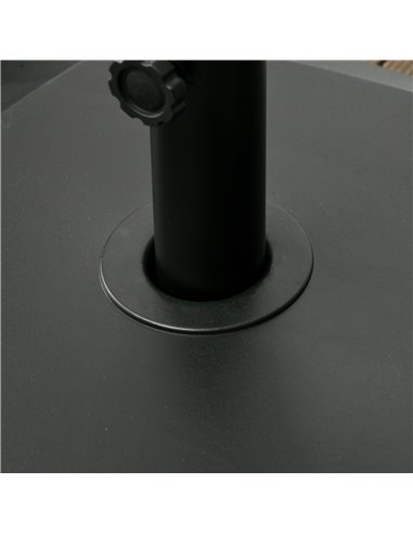 Outsunny Garden Parasol Base Holder, 43kg Water or 60kg Sand Filled, Outdoor Market Umbrella Stand Weight with Wheels and Brakes