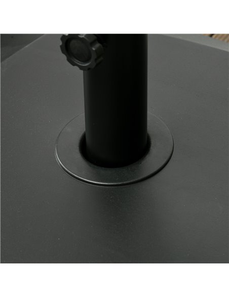 Outsunny Garden Parasol Base Holder, 43kg Water or 60kg Sand Filled, Outdoor Market Umbrella Stand Weight with Wheels and Brakes - pic 50306 | FastDaddyshop