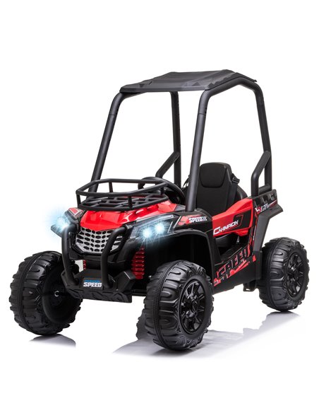HOMCOM 12V Battery-powered Kids Electric Ride On Car Off-road UTV Toy 3-6 km/h with High Roof Parental Remote Control Lights MP3 - pic 5034 | FastDaddyshop