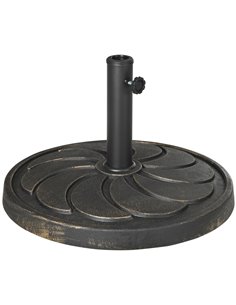 Outsunny 18kg Resin Garden Parasol Base, Bronze 84D-212V00DR