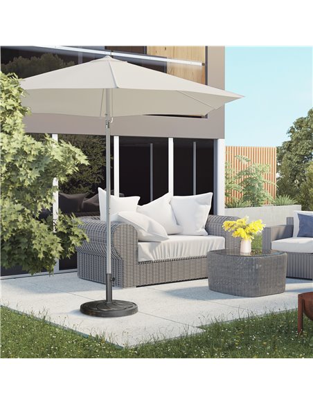 Outsunny 18kg Resin Garden Parasol Base, Round Outdoor Market Umbrella Stand Weight for Poles of Φ38mm to Φ48mm, Bronze 84D-212V - pic 50358 | FastDaddyshop