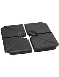 Outsunny Set of 4 Parasol Base Stand Weights, Black 84D-172V01BK