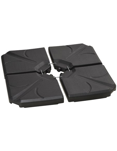 Outsunny Set of 4 Parasol Base Stand Weights, Black 84D-172V01BK - pic 50380 | FastDaddyshop