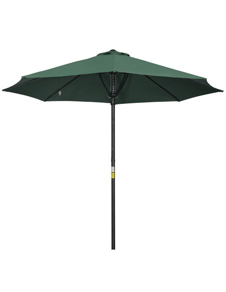 Outsunny Garden Outdoor Market Table Parasol Umbrella, Green 84D-235V00GN - pic 50479 | FastDaddyshop