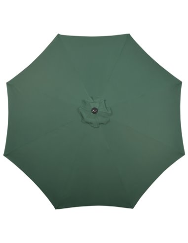Outsunny Garden Parasol Umbrella, Outdoor Market Table Umbrella Sun Shade Canopy with 8 Ribs, Green 84D-235V00GN