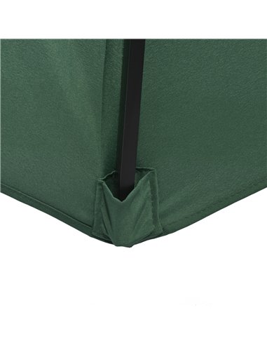 Outsunny Garden Parasol Umbrella, Outdoor Market Table Umbrella Sun Shade Canopy with 8 Ribs, Green 84D-235V00GN