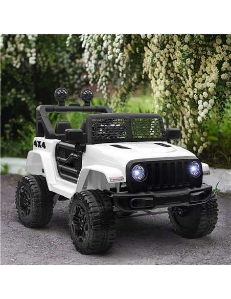 HOMCOM 12V Battery-powered 2 Motors Kids Electric Ride On Car Truck Off-road Toy with Parental Remote Control Horn Lights for 3- - pic 5050 | FastDaddyshop