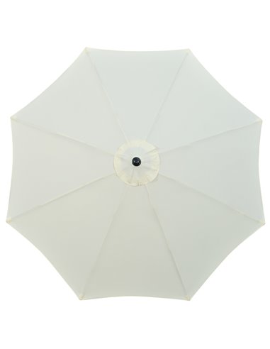 Outsunny Garden Parasol Umbrella, Outdoor Market Table Umbrella Sun Shade Canopy with 8 Ribs, Cream 84D-235V00CW