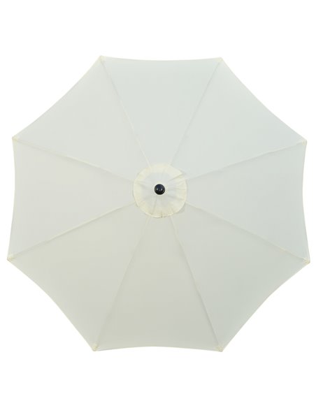 Outsunny Garden Parasol Umbrella, Outdoor Market Table Umbrella Sun Shade Canopy with 8 Ribs, Cream 84D-235V00CW - pic 50513 | FastDaddyshop