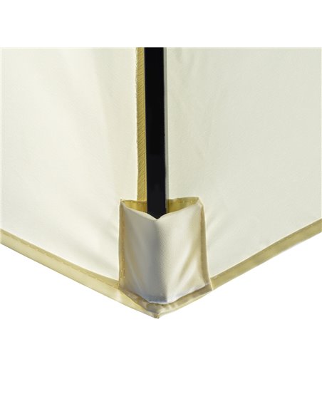 Outsunny Garden Parasol Umbrella, Outdoor Market Table Umbrella Sun Shade Canopy with 8 Ribs, Cream 84D-235V00CW - pic 50514 | FastDaddyshop