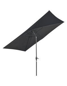 Outsunny 2 x 3(m) Garden Parasols Umbrella, Black 84D-158V00BK