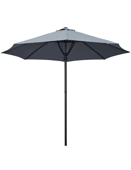 Outsunny Garden Parasol Umbrella, Market Table Umbrella, Grey 84D-235V00GY - pic 50533 | FastDaddyshop