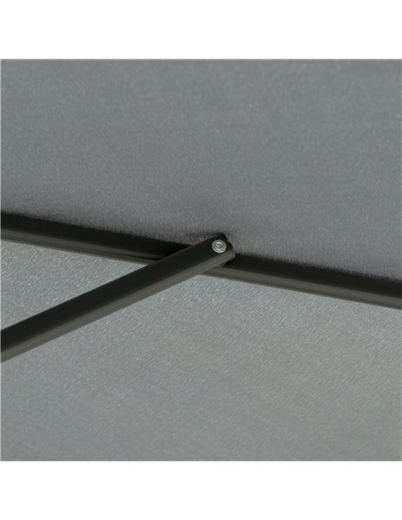 Outsunny 3m Cantilever Parasol with Easy Lever, Patio Umbrella with Crank Handle, Cross Base and 6 Metal Ribs, Outdoor Sun Shade - pic 50549 | FastDaddyshop