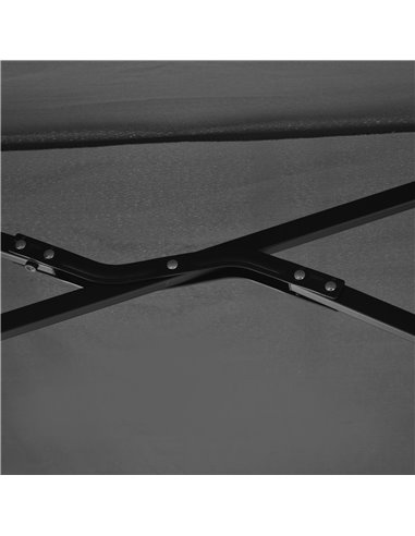 Outsunny 2m Half Parasol Market Umbrella Garden Balcony Parasol with Crank Handle, Base, Double-Sided Canopy, Black 84D-175V00BK